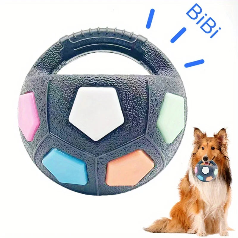 Interactive Soccer Ball Pet Toy - Durable and Fun Fetch Companion for Your Dog!