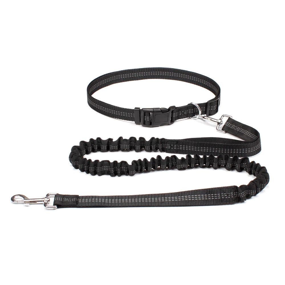 Revolutionary Hands-Free Dog Leash: Adjustable Waist Belt & Chest Strap for Effortless Walking, Running, and Jogging with Your Furry Friend