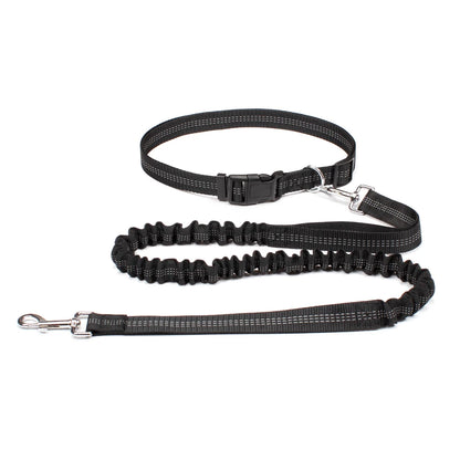 Revolutionary Hands-Free Dog Leash: Adjustable Waist Belt & Chest Strap for Effortless Walking, Running, and Jogging with Your Furry Friend