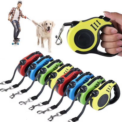 Experience Ultimate Freedom with Our Retractable Dog Leash - 3 & 5 Meters for All Dog Sizes