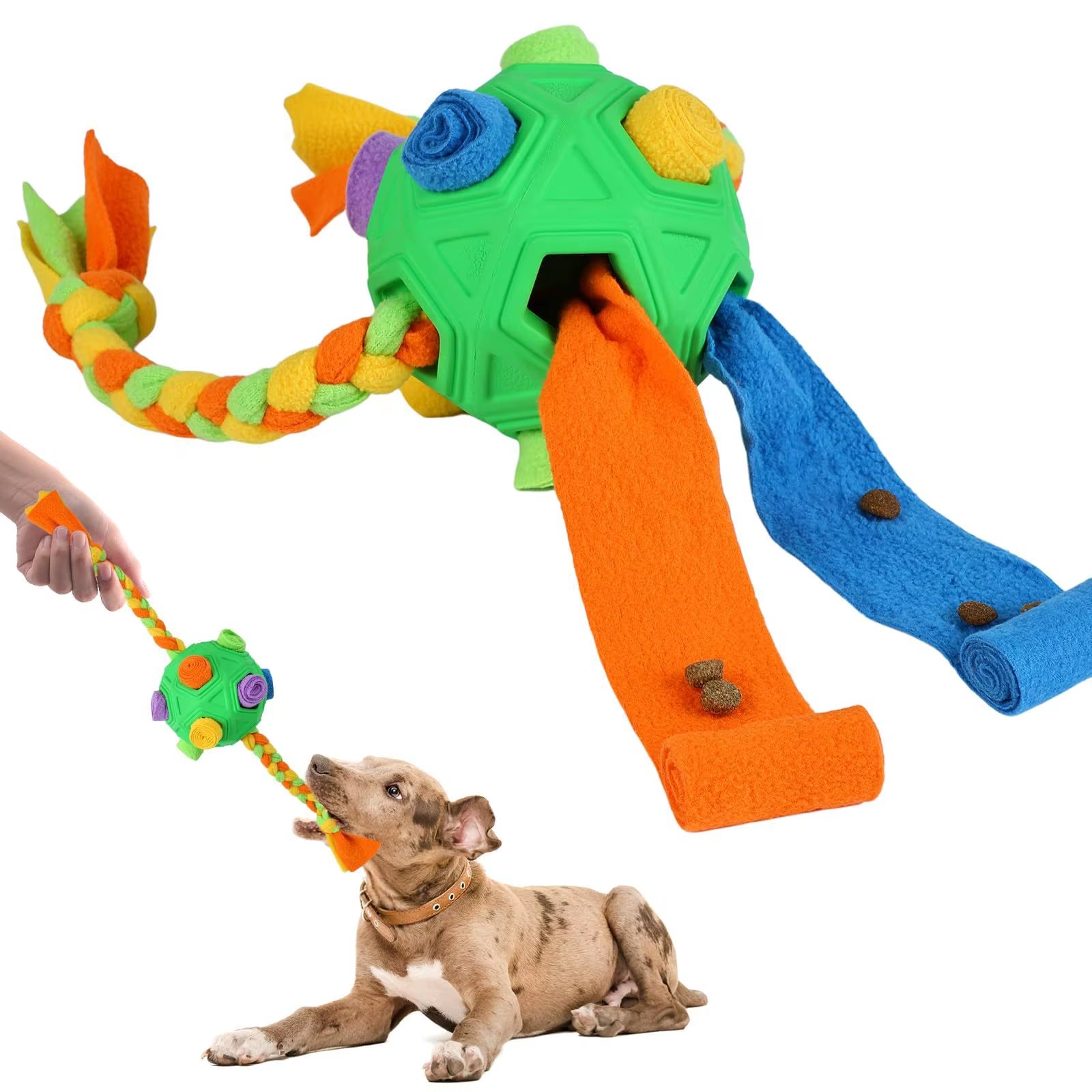 Unbreakable Snuffle Ball for Dogs - The Ultimate Interactive Treat Dispenser for Playful Puppies and Dogs!