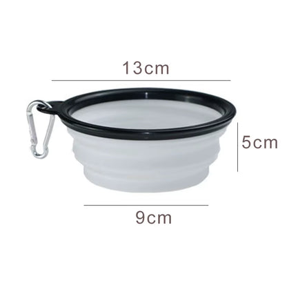 350Ml Collapsible Silicone Dog Bowl - Portable, Foldable Feeder for Travel Adventures