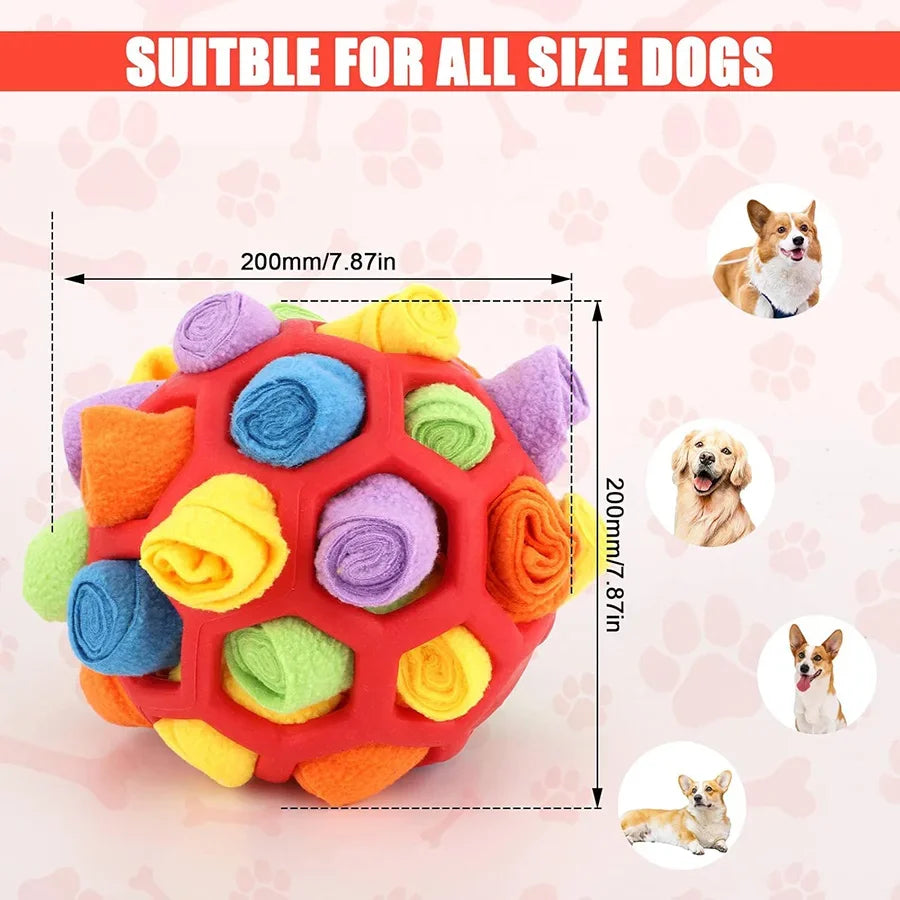 Engage Your Dog's Senses with Our Fun Interactive Snuffle Ball - Perfect for Smell Training and Foraging Adventures!