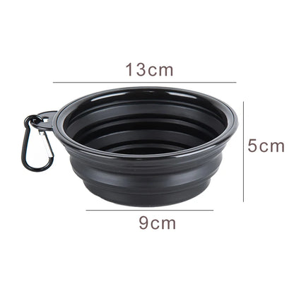350Ml Collapsible Silicone Dog Bowl - Portable, Foldable Feeder for Travel Adventures