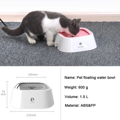 Revolutionary Floating Dog and Cat Bowl: Splash-Free Water Dispenser for Happy Pets