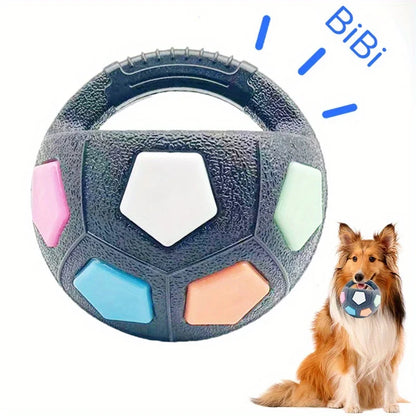 Interactive Soccer Ball Pet Toy - Durable and Fun Fetch Companion for Your Dog!