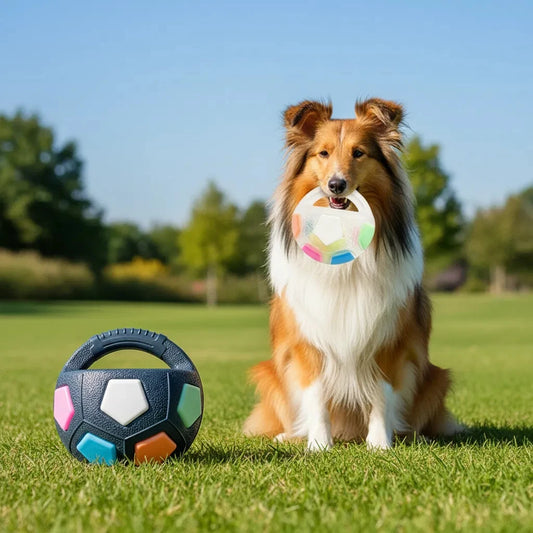 Interactive Soccer Ball Pet Toy - Durable and Fun Fetch Companion for Your Dog!