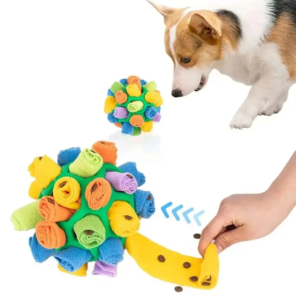 Engage Your Dog's Senses with Our Fun Interactive Snuffle Ball - Perfect for Smell Training and Foraging Adventures!