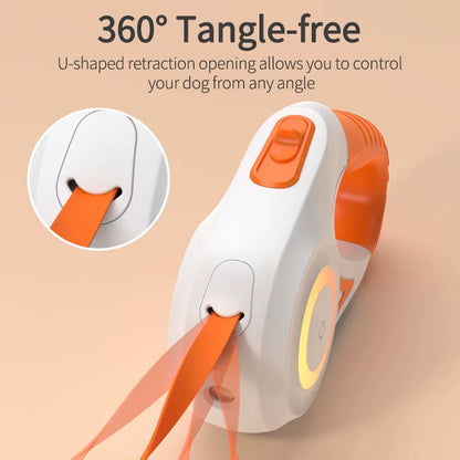 Illuminate Your Walks with the 5M Retractable LED Dog Leash - Stylish, Safe, and Perfect for Adventures with Your Dog