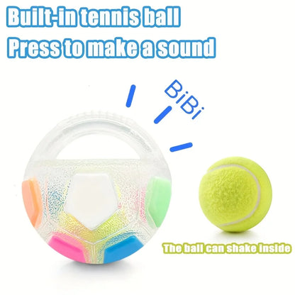 Interactive Soccer Ball Pet Toy - Durable and Fun Fetch Companion for Your Dog!