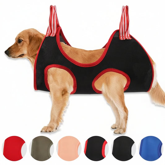Transform Your Pet Grooming Experience with Our Dog Grooming Hammock - The Ultimate Anti-Scratch Bath Bag for Nail Cutting and Trimming!