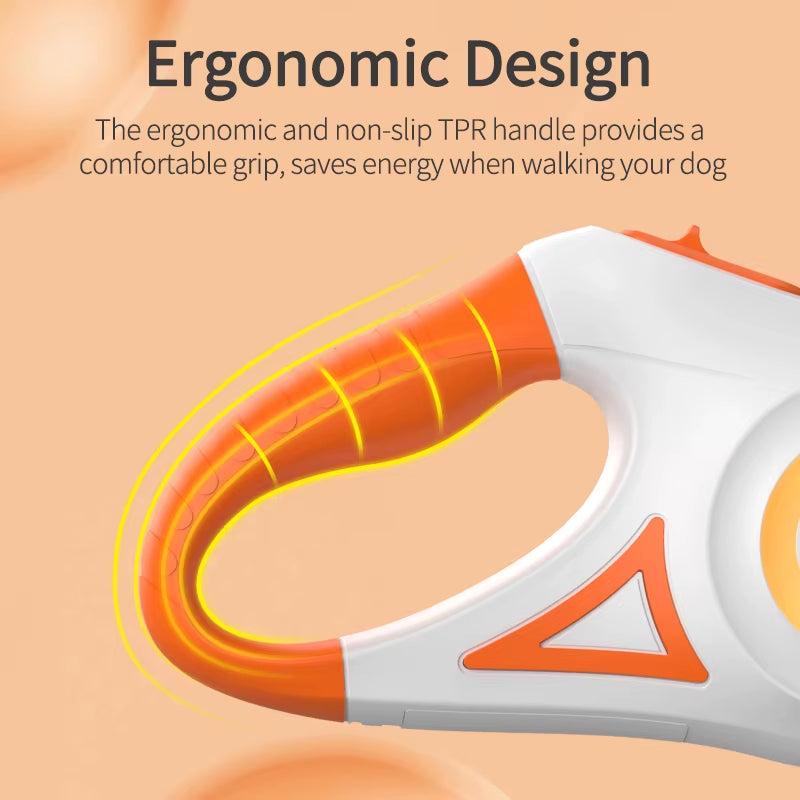 Illuminate Your Walks with the 5M Retractable LED Dog Leash - Stylish, Safe, and Perfect for Adventures with Your Dog
