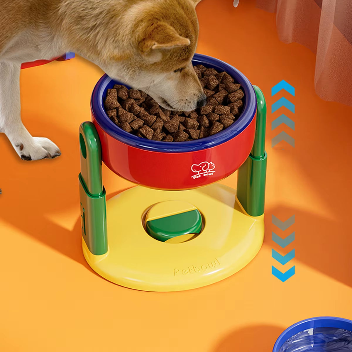 Elevate Your Pet's Dining Experience with the Adjustable Height Suction Cup Pet Bowl - Perfect for Dogs & Cats!