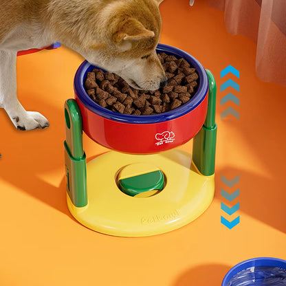 Elevate Your Pet's Dining Experience with the Adjustable Height Suction Cup Pet Bowl - Perfect for Dogs & Cats!