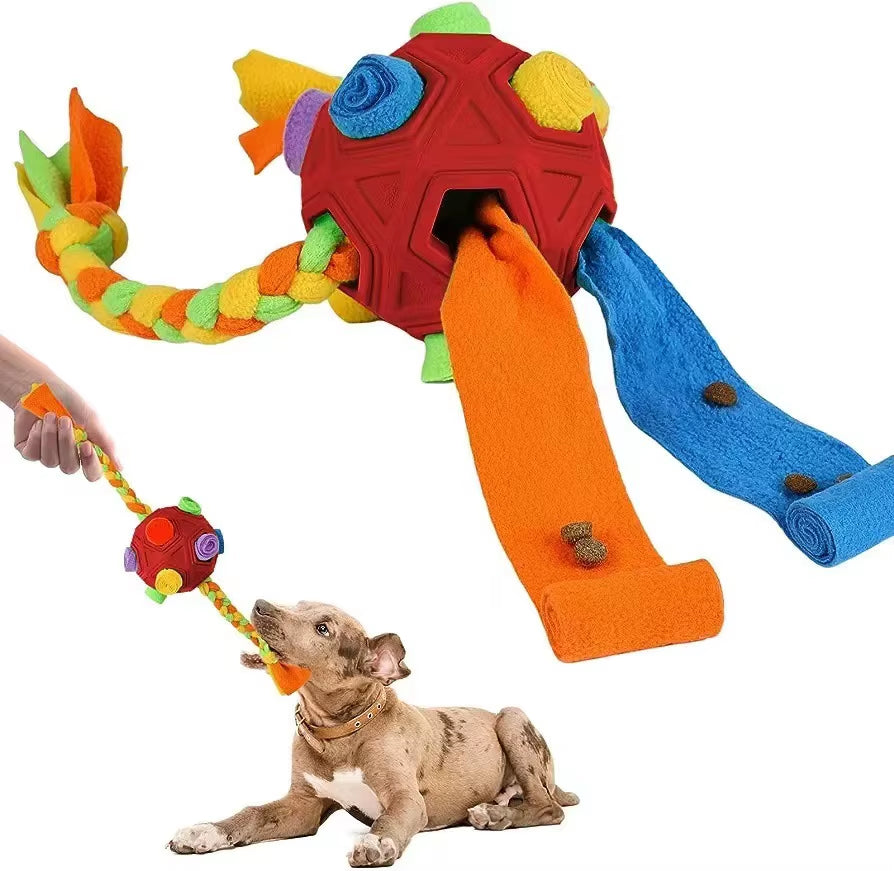 Unbreakable Snuffle Ball for Dogs - The Ultimate Interactive Treat Dispenser for Playful Puppies and Dogs!