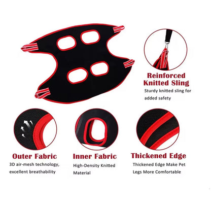 Transform Your Pet Grooming Experience with Our Cat and Dog Grooming Hammock - The Ultimate Anti-Scratch Bath Bag for Nail Cutting and Trimming!