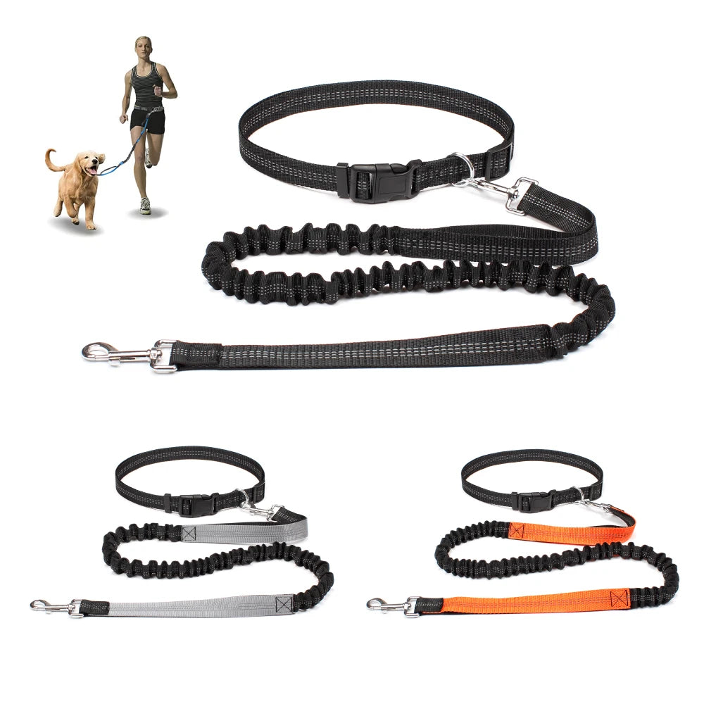 Revolutionary Hands-Free Dog Leash: Adjustable Waist Belt & Chest Strap for Effortless Walking, Running, and Jogging with Your Furry Friend