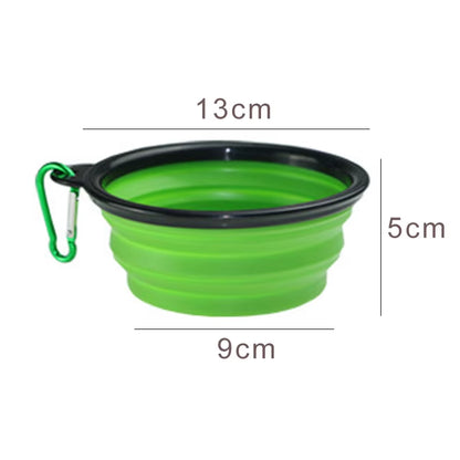 350Ml Collapsible Silicone Dog Bowl - Portable, Foldable Feeder for Travel Adventures