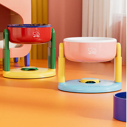 Elevate Your Pet's Dining Experience with the Adjustable Height Suction Cup Pet Bowl - Perfect for Dogs & Cats!