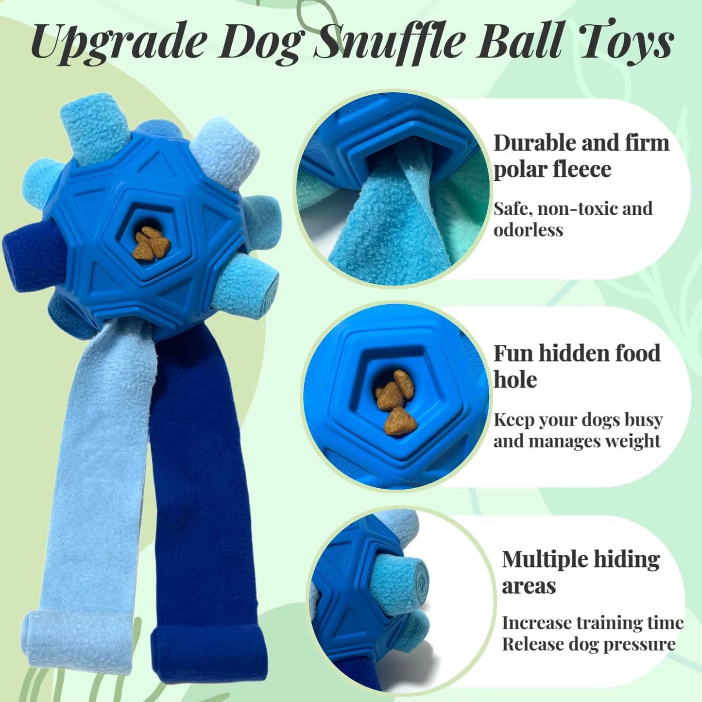Unbreakable Snuffle Ball for Dogs - The Ultimate Interactive Treat Dispenser for Playful Puppies and Dogs!