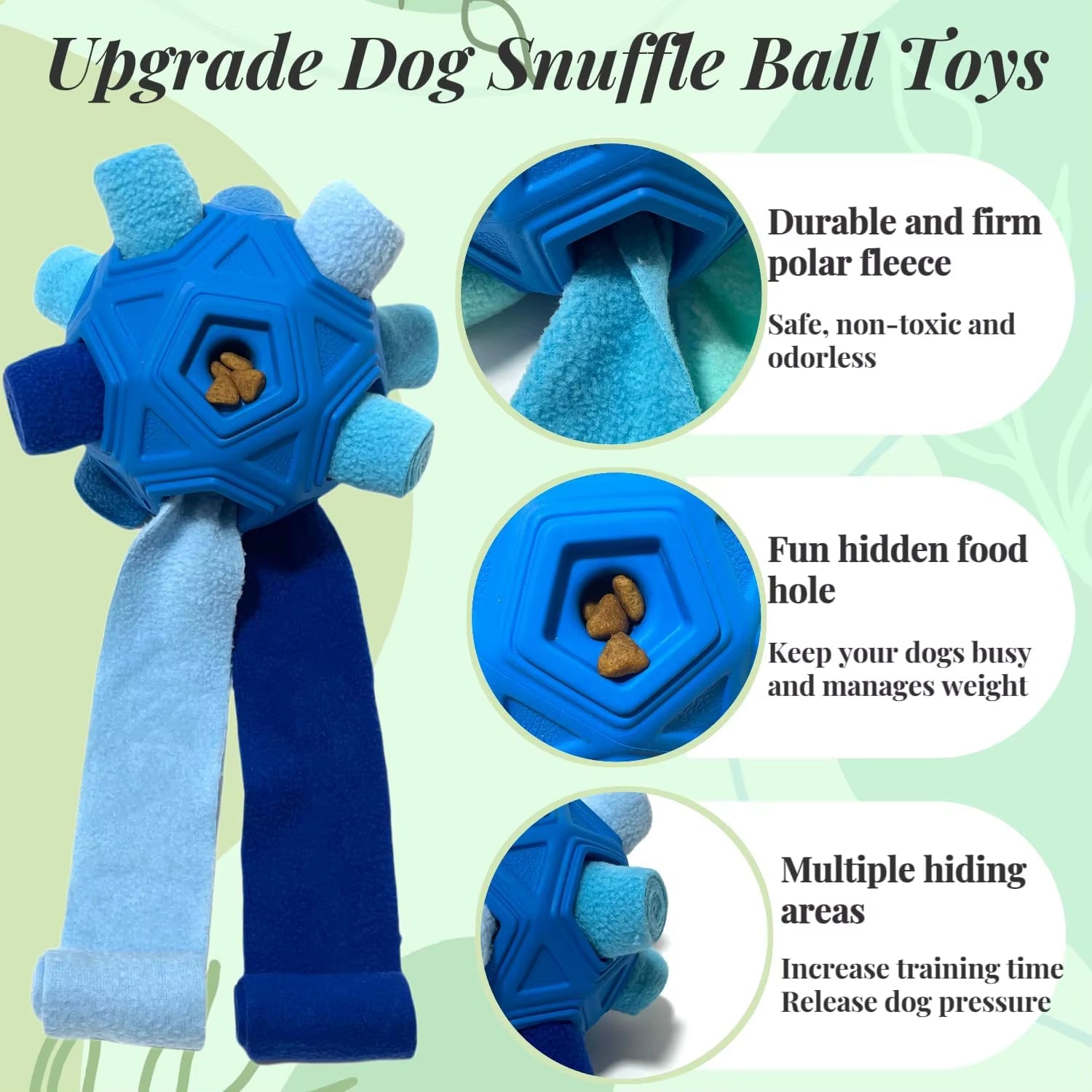 Unbreakable Snuffle Ball for Dogs - The Ultimate Interactive Treat Dispenser for Playful Puppies and Dogs!