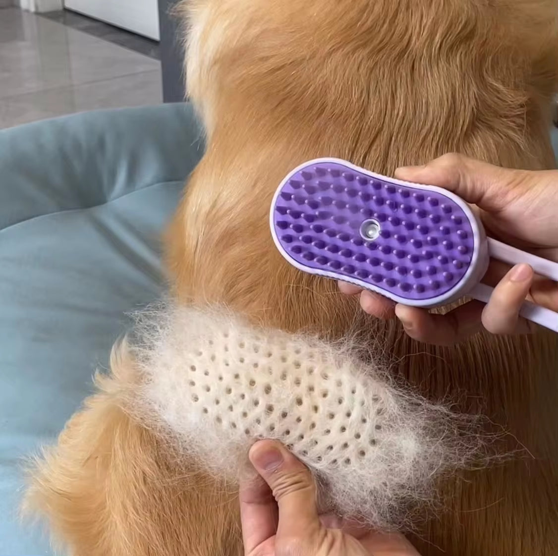 Pet Electric Spray Comb for Dogs - Hair Removal, Anti-Flying, and Massage Brush in One!