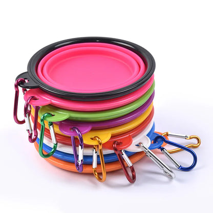 350Ml Collapsible Silicone Dog Bowl - Portable, Foldable Feeder for Travel Adventures
