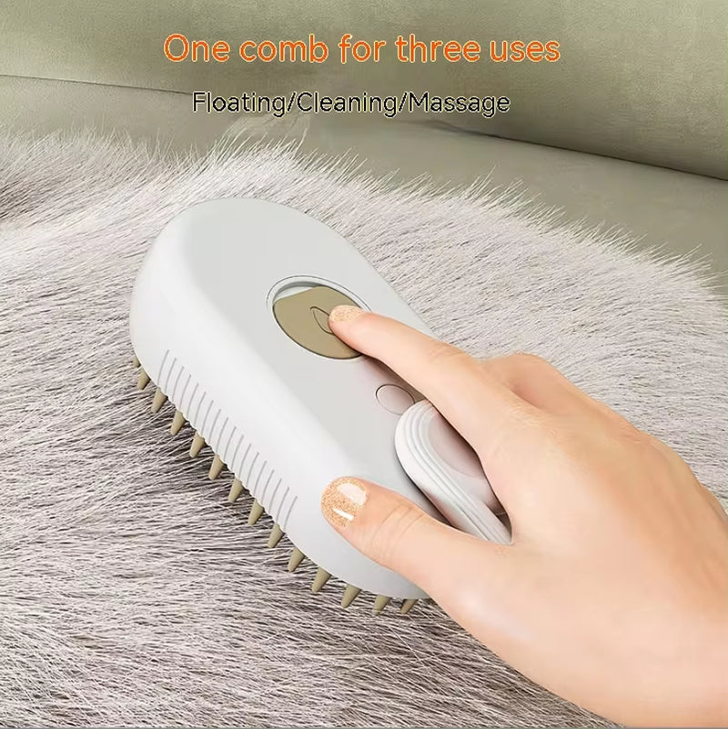 Pet Electric Spray Comb for Dogs - Hair Removal, Anti-Flying, and Massage Brush in One!