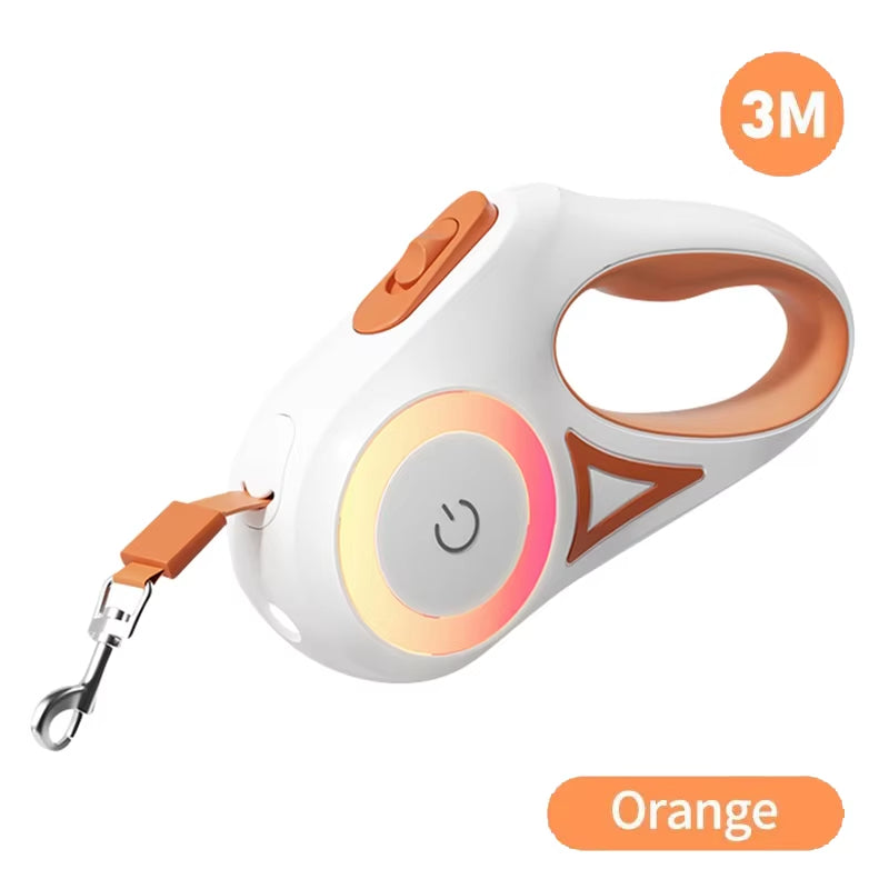 Illuminate Your Walks with the 5M Retractable LED Dog Leash - Stylish, Safe, and Perfect for Adventures with Your Dog