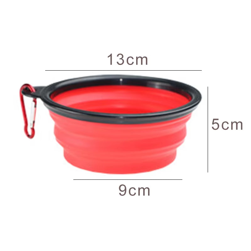 350Ml Collapsible Silicone Dog Bowl - Portable, Foldable Feeder for Travel Adventures