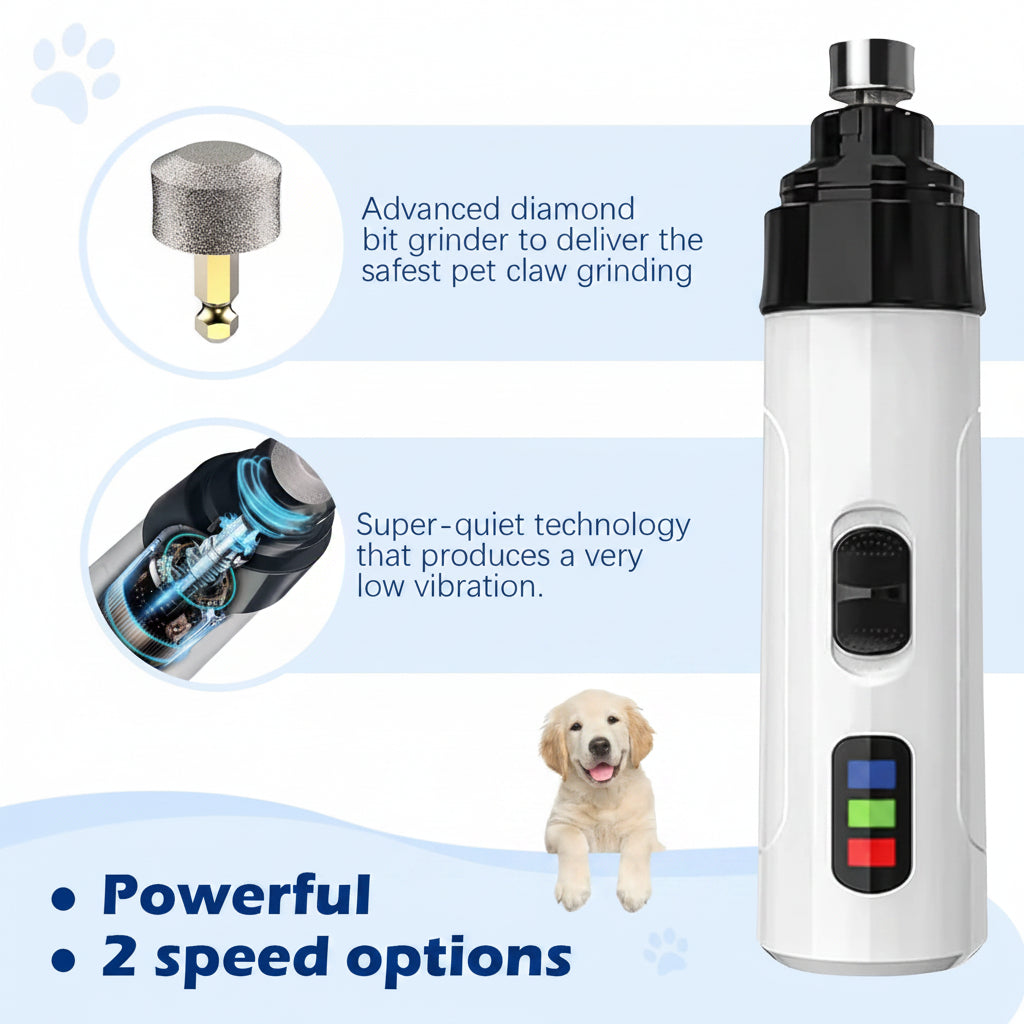 Revolutionize Your Pet's Grooming Routine with the Silent Grind Pro Electric Dog Nail Trimmer