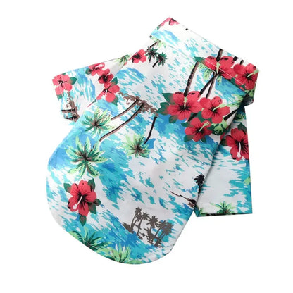 Stylish Hawaiian Pet Shirt for Small Dogs - Perfect Summer Attire for Pugs, French Bulldogs, and More!