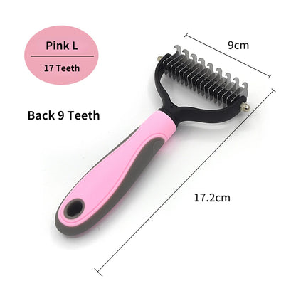 Ultimate Professional Pet Deshedding Brush - Efficient Dog & Cat Hair Remover for a Tangle-Free Grooming Experience