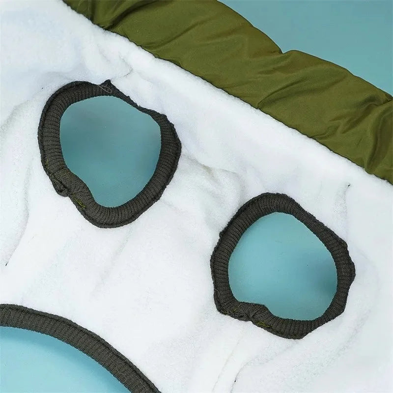 Cozy & Waterproof Large Dog Jacket with Harness - Perfect for Winter Adventures!
