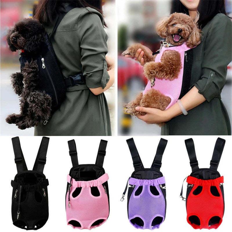 Versatile Adjustable Dog Carrier Backpack - Perfect for Outdoor Adventures with Your Pet!