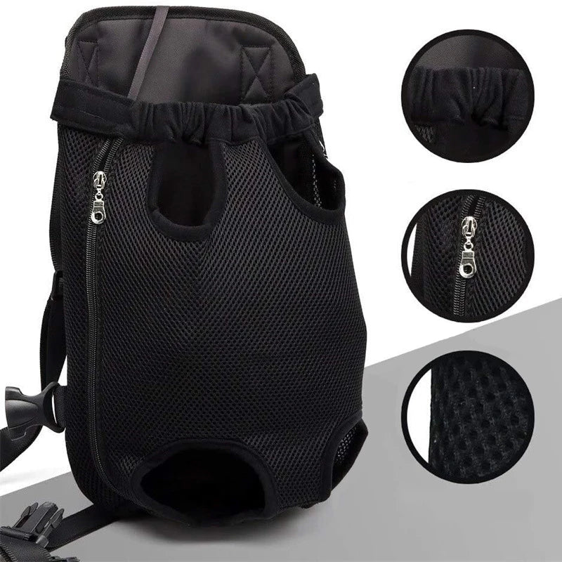 Versatile Adjustable Dog Carrier Backpack - Perfect for Outdoor Adventures with Your Pet!