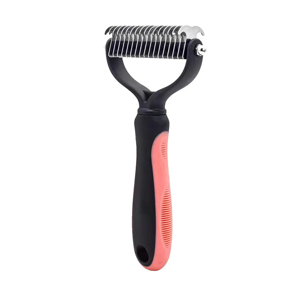 Ultimate Professional Pet Deshedding Brush - Efficient Dog & Cat Hair Remover for a Tangle-Free Grooming Experience