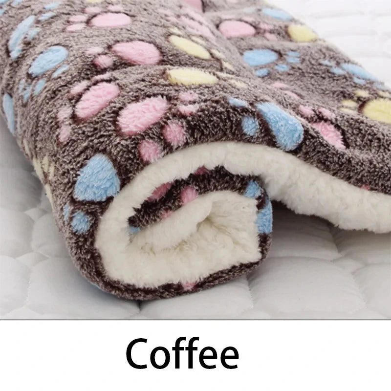 Cozy Flannel Pet Sleeping Mat - Perfect Dog Bed & Cat Litter Cushion for All Sizes