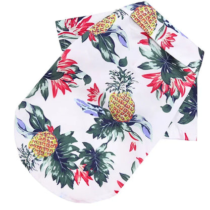 Stylish Hawaiian Pet Shirt for Small Dogs - Perfect Summer Attire for Pugs, French Bulldogs, and More!