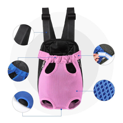 Versatile Adjustable Dog Carrier Backpack - Perfect for Outdoor Adventures with Your Pet!