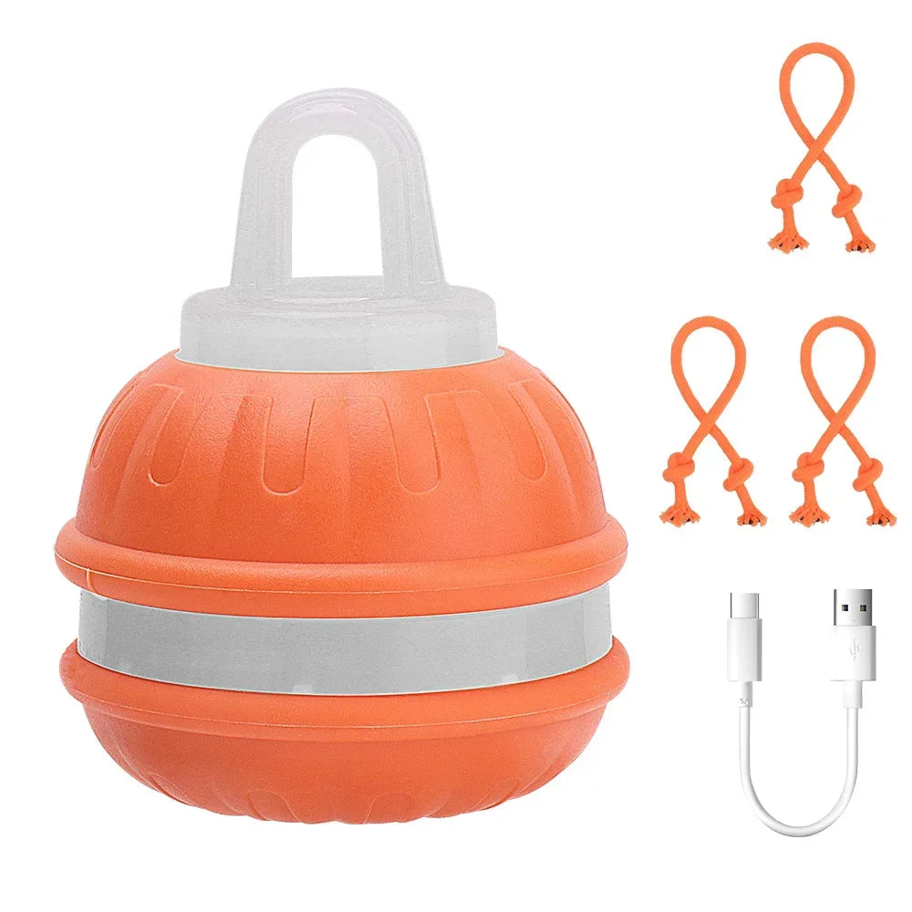 Exciting Automatic Rolling Ball Toy for Cats and Dogs - Rechargeable Interactive Electric Toy with Faux Tail for Endless Fun!