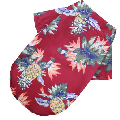 Stylish Hawaiian Pet Shirt for Small Dogs - Perfect Summer Attire for Pugs, French Bulldogs, and More!