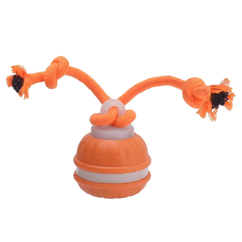 Exciting Automatic Rolling Ball Toy for Cats and Dogs - Rechargeable Interactive Electric Toy with Faux Tail for Endless Fun!