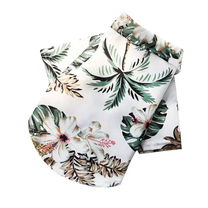 Stylish Hawaiian Pet Shirt for Small Dogs - Perfect Summer Attire for Pugs, French Bulldogs, and More!