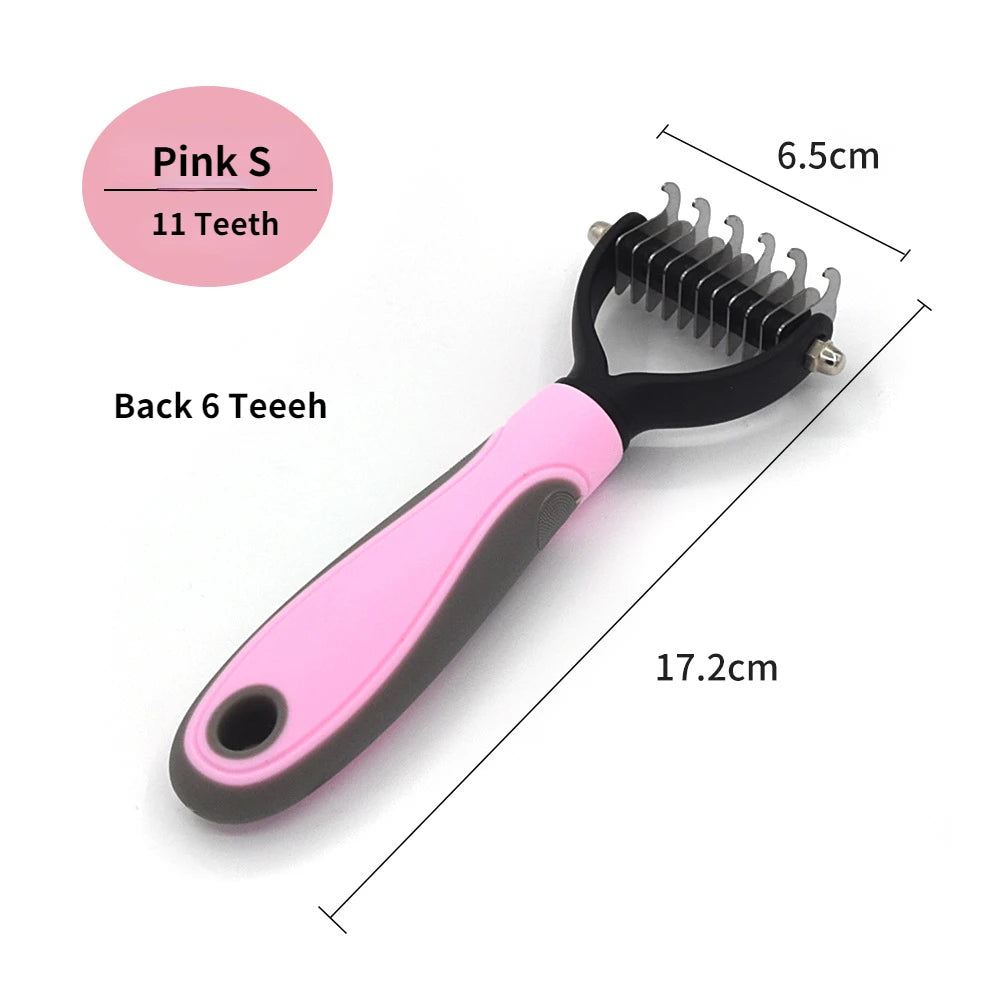 Ultimate Professional Pet Deshedding Brush - Efficient Dog & Cat Hair Remover for a Tangle-Free Grooming Experience