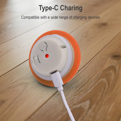 Exciting Automatic Rolling Ball Toy for Cats and Dogs - Rechargeable Interactive Electric Toy with Faux Tail for Endless Fun!