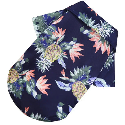 Stylish Hawaiian Pet Shirt for Small Dogs - Perfect Summer Attire for Pugs, French Bulldogs, and More!
