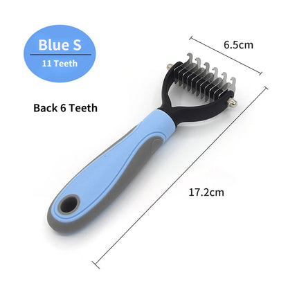 Ultimate Professional Pet Deshedding Brush - Efficient Dog & Cat Hair Remover for a Tangle-Free Grooming Experience