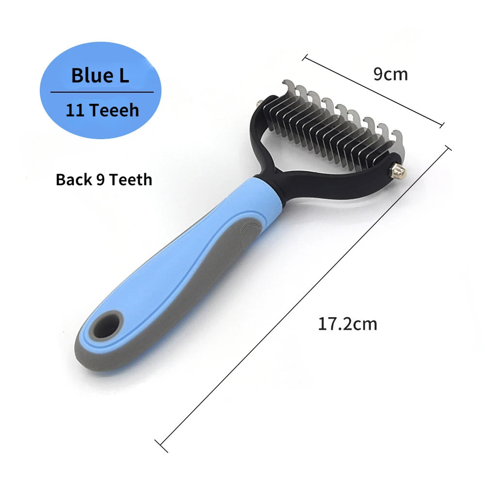 Ultimate Professional Pet Deshedding Brush - Efficient Dog & Cat Hair Remover for a Tangle-Free Grooming Experience