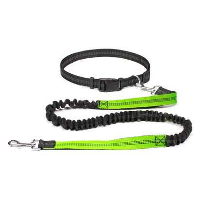 Revolutionary Hands-Free Dog Leash: Adjustable Waist Belt & Chest Strap for Effortless Walking, Running, and Jogging with Your Furry Friend